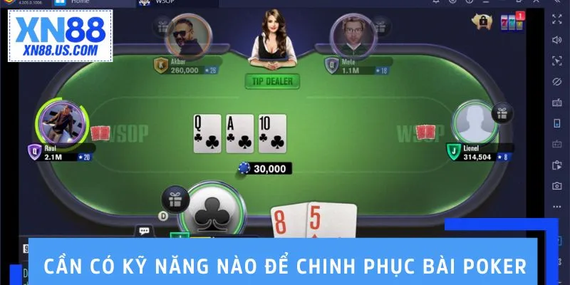Cần có kỹ năng nào để chinh phục bài Poker
